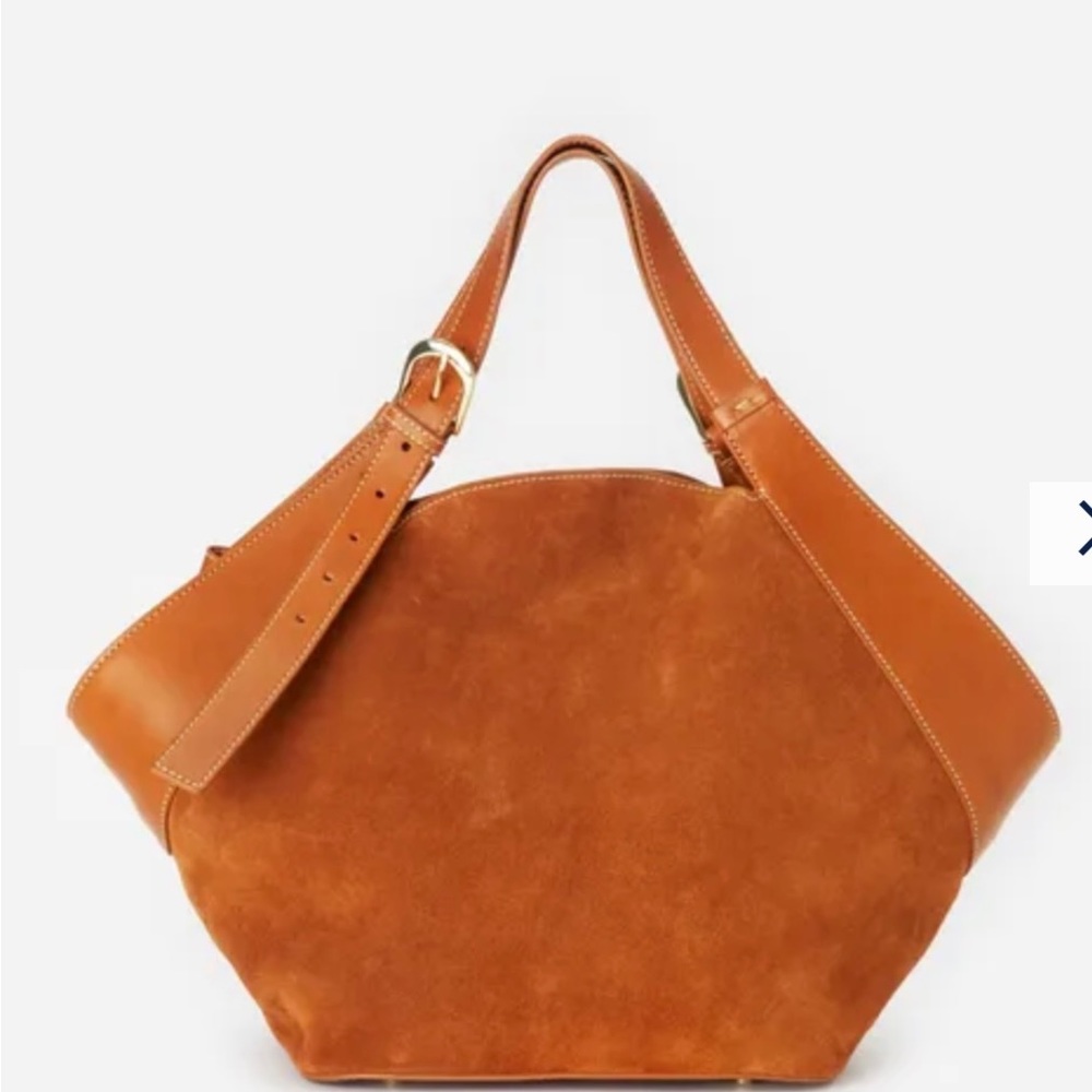 J. Mcglaughlin Brown Suede Purse. Brand New, Gorgeous color, $368 lp, GIFT READY